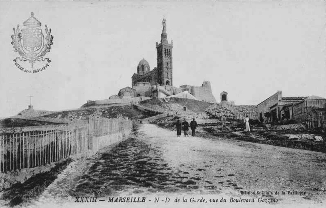 Carte postale Notre-Dame-de-la-Garde en 1900